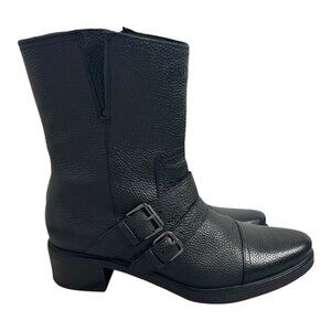 Harley-Davidson Jerilyn Double Buckle D84754 Womens Black Motorcycle Boots Sz 9